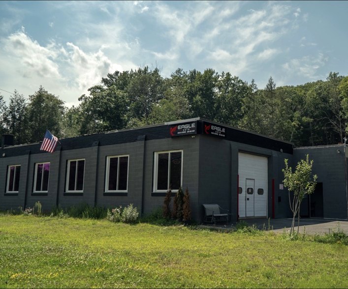 Eagle Auto LLC automotive repair and sales building at 2177 Winsted Road in Torrington Connecticut